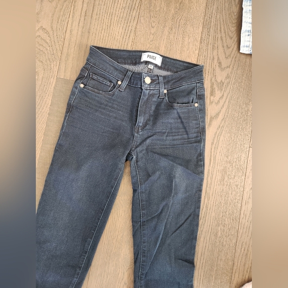 Paige Transcend skyline skinny Azaria blue wash pocket midris jean size 24 nwt - Picture 4 of 5